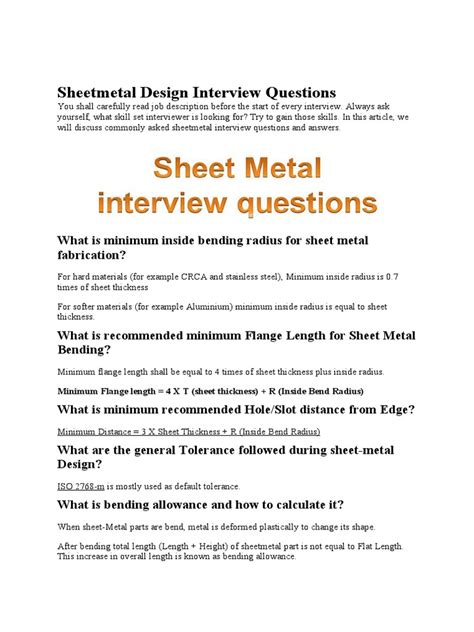 sheet metal questions and answers|sheet metal interview questions pdf.